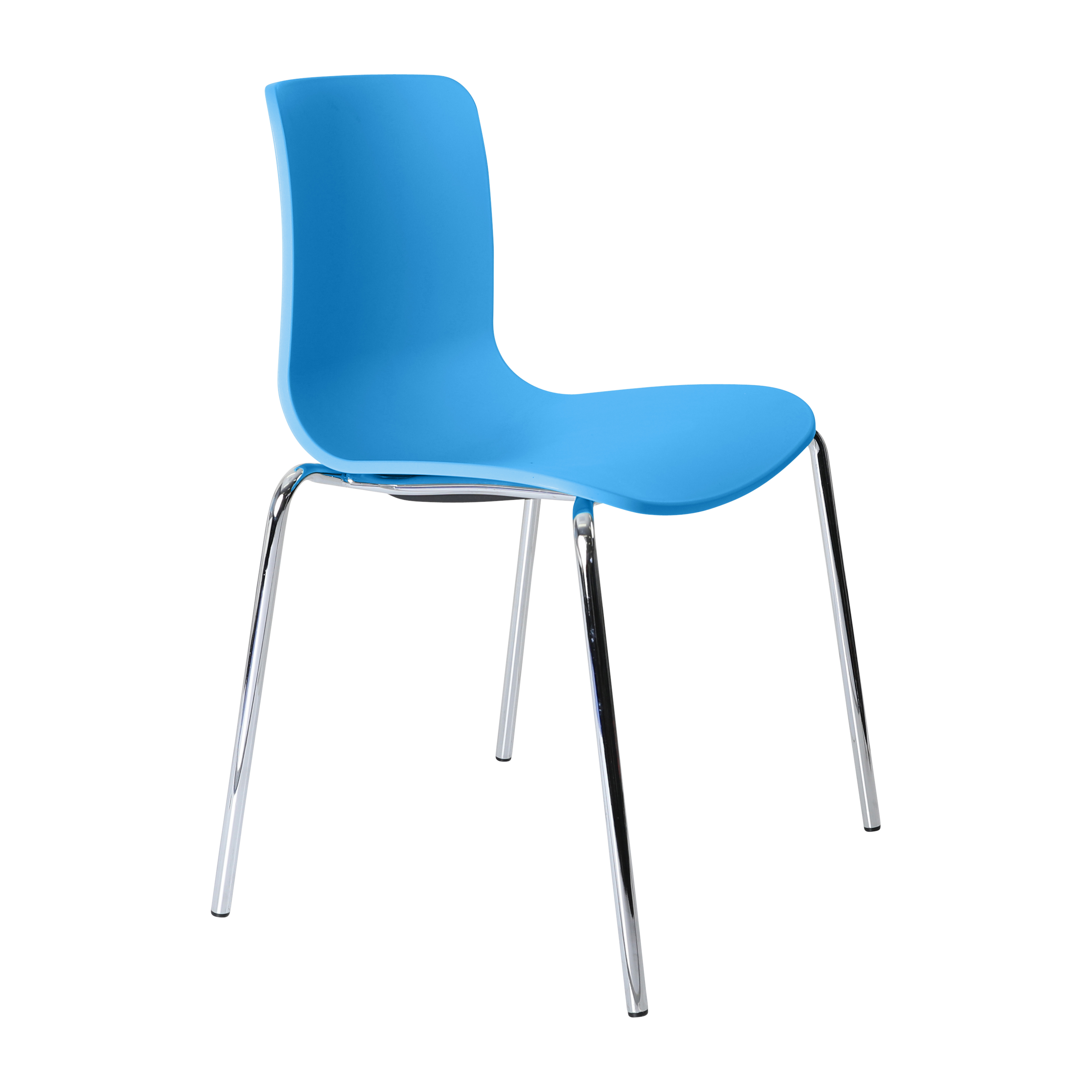 Acti Chair (Ocean Blue / 4-leg Chrome Frame)